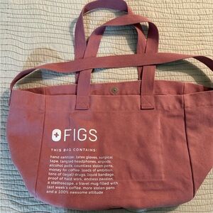 Figs mauve tote bag